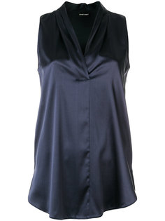 блузка с плиссировкой  Emporio Armani