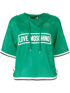 баскетбольная футболка с капюшоном Love Moschino