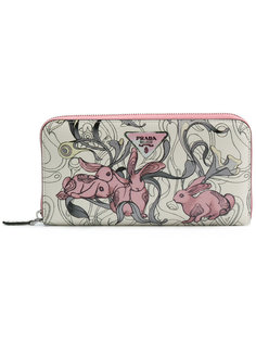 кошелек с кроликами Prada