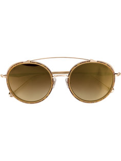 round framed sunglasses Matsuda