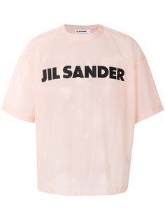 прозрачная футболка с принтом логотипа Jil Sander