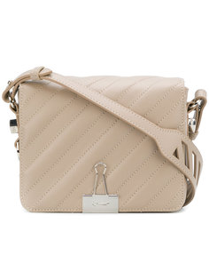 padded Binder clip bag Off-White