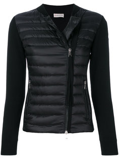трикотажный кардиган с уплотненной вставкой спереди  Moncler