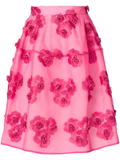 юбка с цветочной вышивкой  P.A.R.O.S.H.