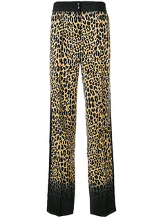 брюки с леопардовым принтом Etro