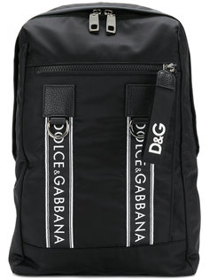 рюкзак с логотипом на ремешках Dolce & Gabbana