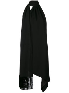 асимметричное платье халтер  Saint Laurent