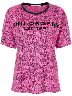 футболка с леопардовым принтом Philosophy Di Lorenzo Serafini