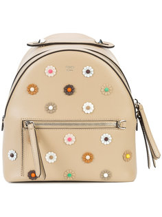 мини-рюкзак с декором в виде цветов Fendi