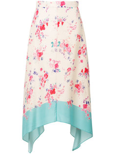 асимметричная юбка с цветочным принтом Vilshenko