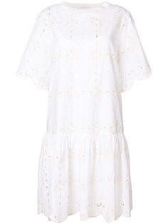 платье с баской и фестонами See By Chloé