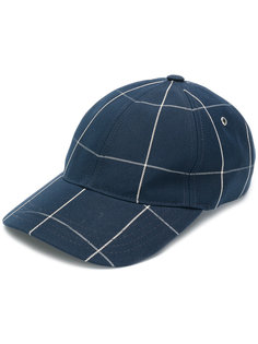 checked cap A.P.C.