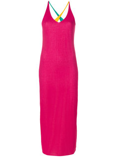 платье колор-блок с V-образным вырезом  Dvf Diane Von Furstenberg