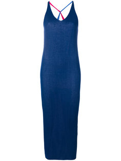 двухцветное платье с V-образным вырезом  Dvf Diane Von Furstenberg