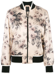 куртка-бомбер с цветочным принтом Nº21