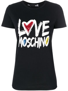 футболка с принтом логотипа Love Moschino