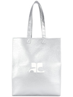 сумка-тоут с логотипом Courrèges