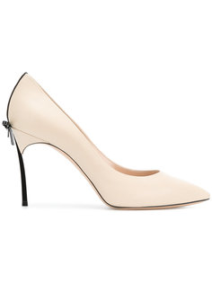 Blade bow embellished pumps Casadei