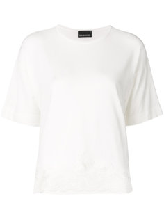 embroidered hem T-shirt Ermanno Ermanno