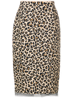 юбка миди с леопардовым принтом  Nº21