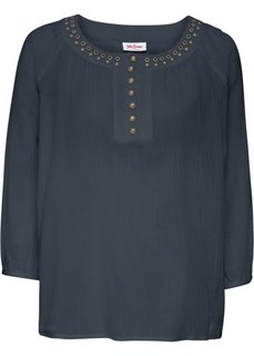 Туника с рукавом 3/4 (сине-серый) Bonprix