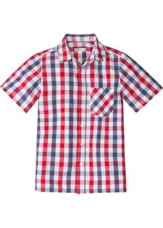 Рубашка в клетку (синий/красный в клетку) Bonprix