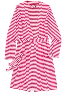 Трикотажный купальный халат (ярко-розовый/розовый) Bonprix