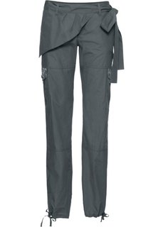 Брюки с имитацией двухслойности (антрацитовый) Bonprix