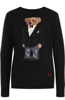 Шерстяной пуловер с круглым вырезом Polo Ralph Lauren