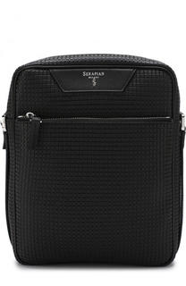 Сумка-планшет с кожаной отделкой Serapian