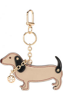 Кожаный брелок для ключей Dachshund Tory Burch