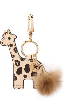 Кожаный брелок для ключей Ginny the Giraffe Tory Burch