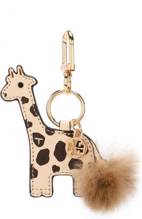 Кожаный брелок для ключей Ginny the Giraffe Tory Burch
