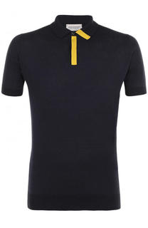 Хлопковое поло с контрастной отделкой John Smedley