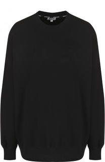 Однотонный хлопковый свитшот с логотипом бренда Kenzo