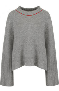 Кашемировый пуловер свободного кроя с круглым вырезом Zadig&amp;Voltaire