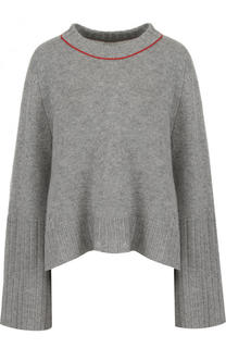 Кашемировый пуловер свободного кроя с круглым вырезом Zadig&amp;Voltaire