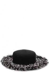 Шляпа с отделкой из твида Eugenia Kim