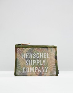 Большой пенал из сеточки с камуфляжным принтом Herschel Supply Co Network - Мульти