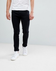 Черные супероблегающие джинсы Hoxton Denim - Черный