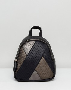 Рюкзак с комбинированной стеганой отделкой Lavand - Черный