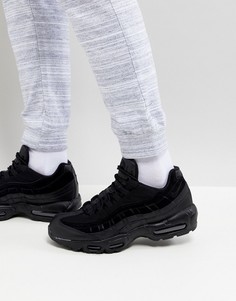 Черные кроссовки Nike Air Max 95 Premium 538416-012 - Черный