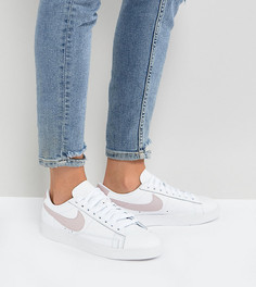 Бело-розовые кроссовки Nike Blazer - Белый