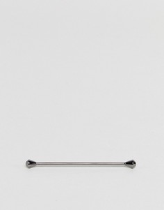 Булавка для воротника серо-бронзового цвета Simon Carter - Серебряный