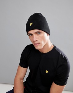 Черная шапка-бини с логотипом Lyle & Scott Fitness - Черный