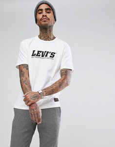 Белая футболка с логотипом на груди Levis Skateboarding - Белый
