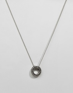Латунное ожерелье с кольцом Replay - Серебряный