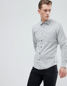 Рубашка классического кроя в клетку Esprit - Серый