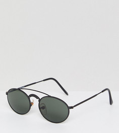 Черные круглые солнцезащитные очки Reclaimed Vintage Inspired эксклюзивно для ASOS - Черный
