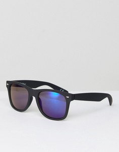 Квадратные черные солнцезащитные очки Jeepers Peepers - Черный